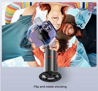 Cubonic P02 AI Intelligent 360° Auto Face Tracking Table Top Gimbal with fill light