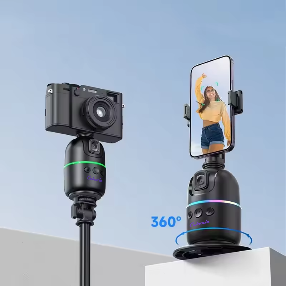 Cubonic P03 Auto Face Tracking 360° Phone/Camera Table Top Holder(No App needed)