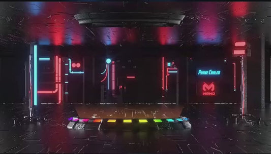 Memo CX15 IceStorm Central LED Display RGB AI Mode Cooling Fan