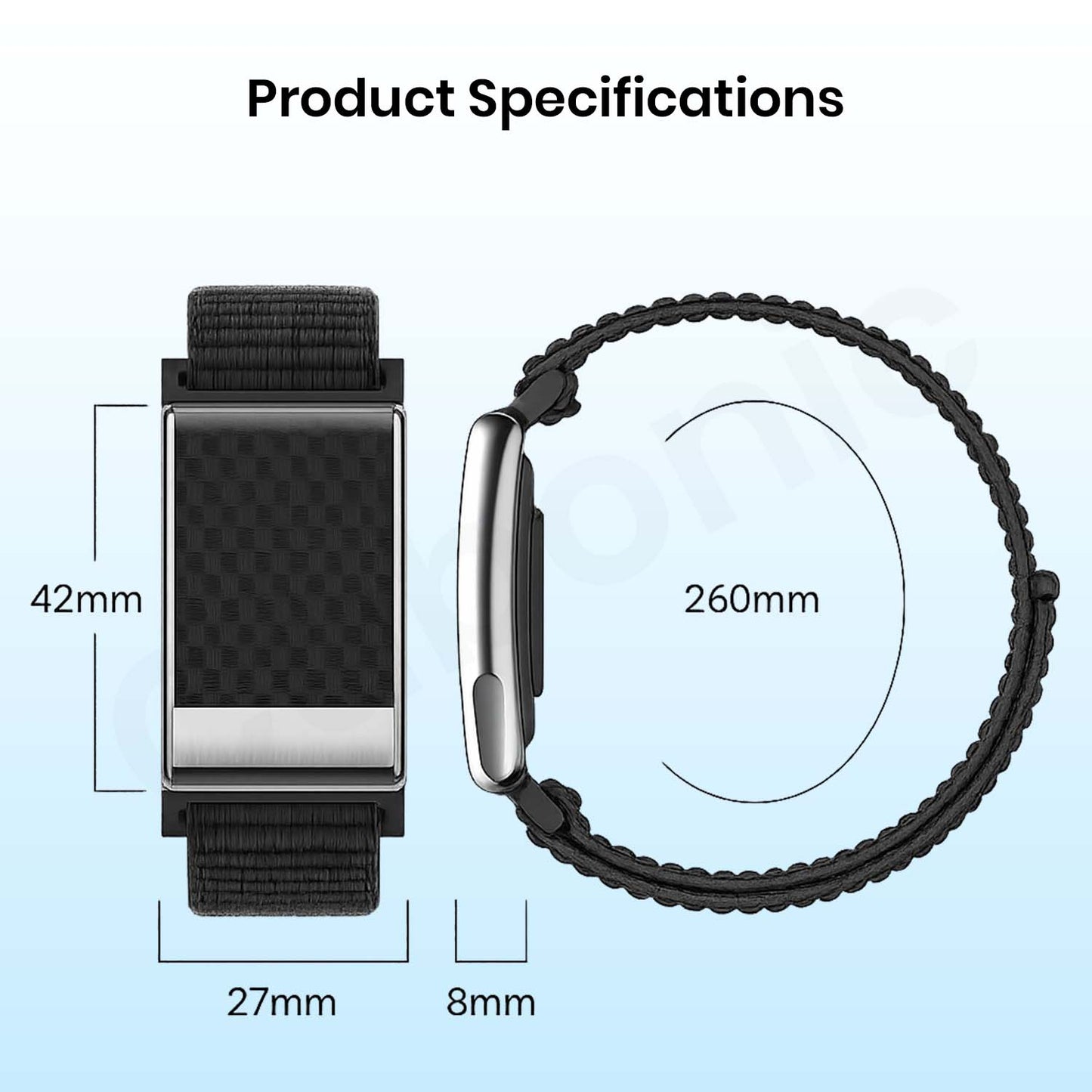 Cubonic Vytal Core-Track What Matters Latest Screenless Fitness Tracker Band, ECG Activity & Sleep Tracking Wearable with App Sync, Waterproof Fitness Band Upto 14-Day Battery Life No Subscription