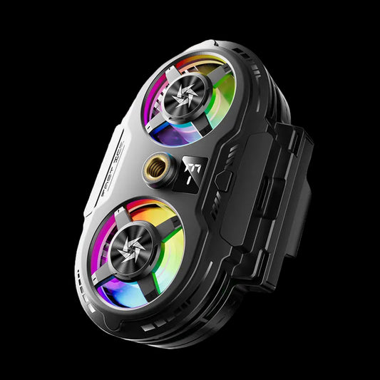 Cubonic SL75 10W Mobile Phone Cooler with Real Time Temperature Display|Magnetic & Clip Mount | Dual RGB Fans| Semiconductor Gaming Cooler for Android & iphone
