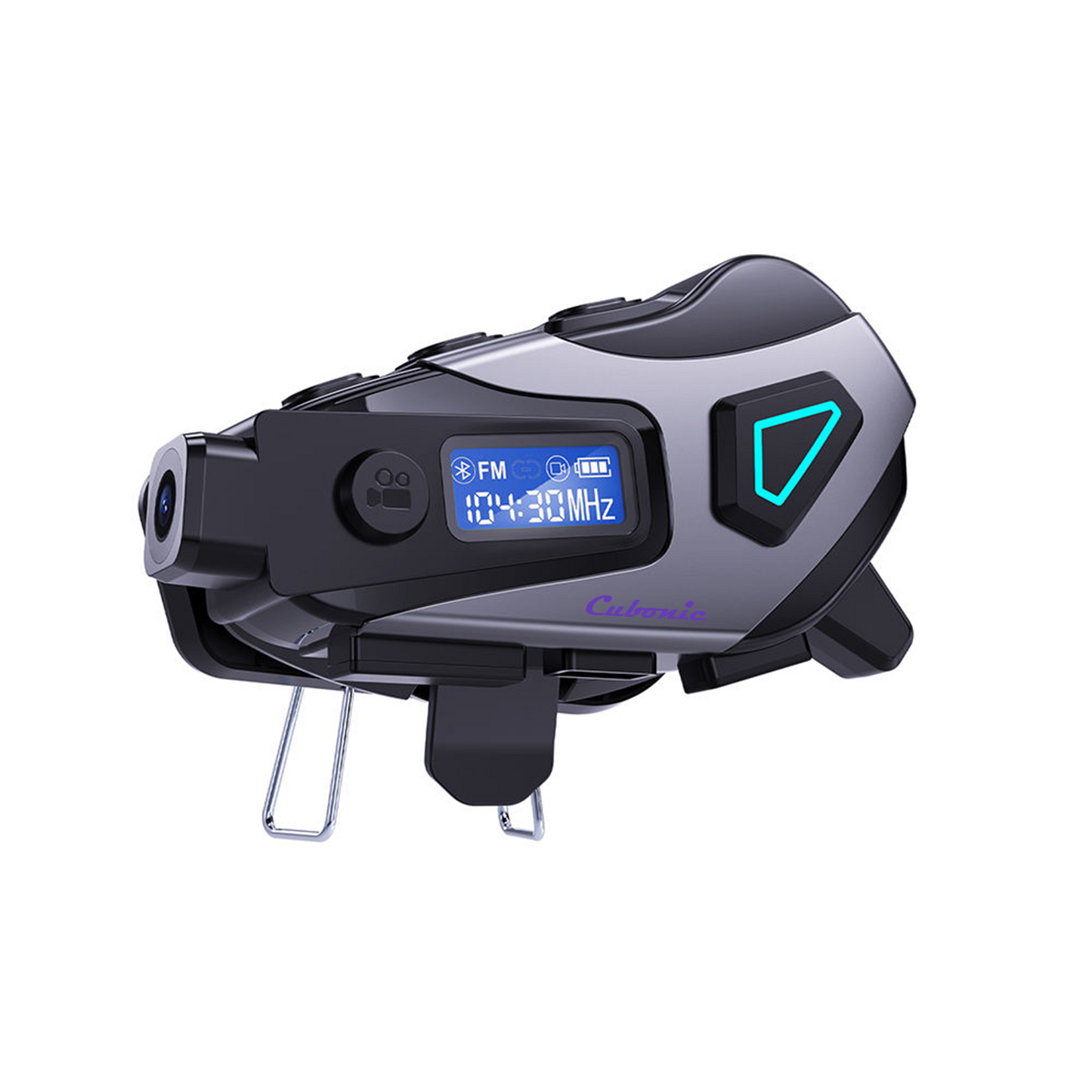 Cubonic RideCord K10 Bluetooth Helmet Headset with 1080p Real Time App Control Camera