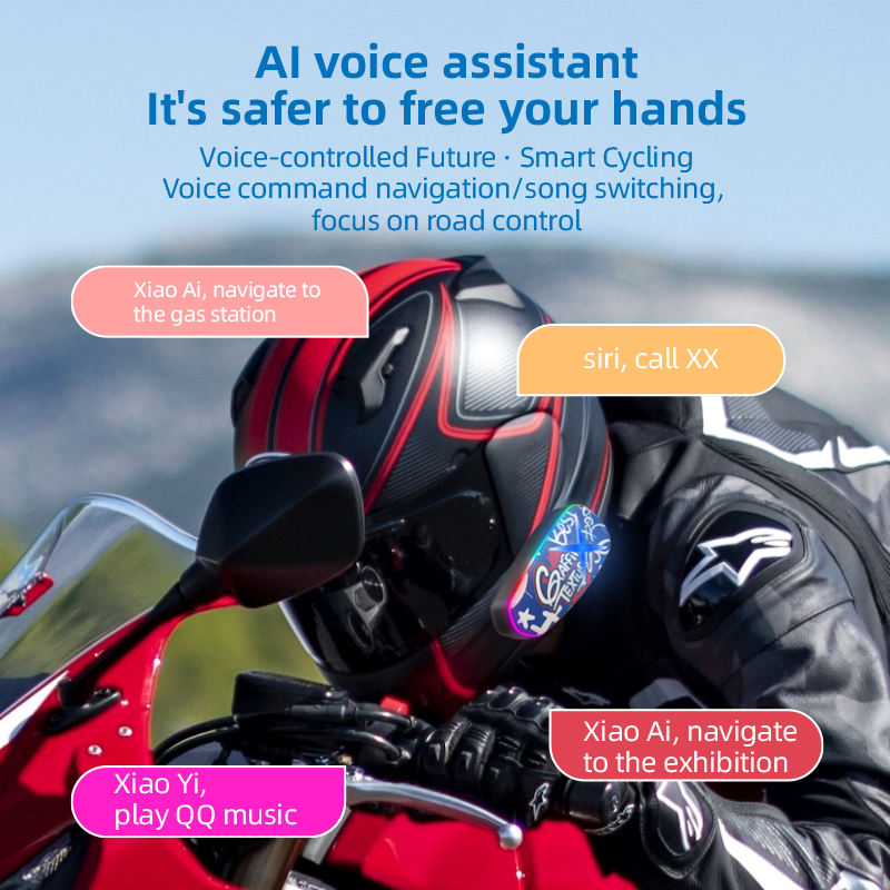Cubonic RideVibe K15 Bluetooth 6.0 Helmet Headset, HD Stereo Speakers, ENC Noise Cancellation, Hands-Free Calling, USB Type-C Fast Charging, IPX6 Waterproof