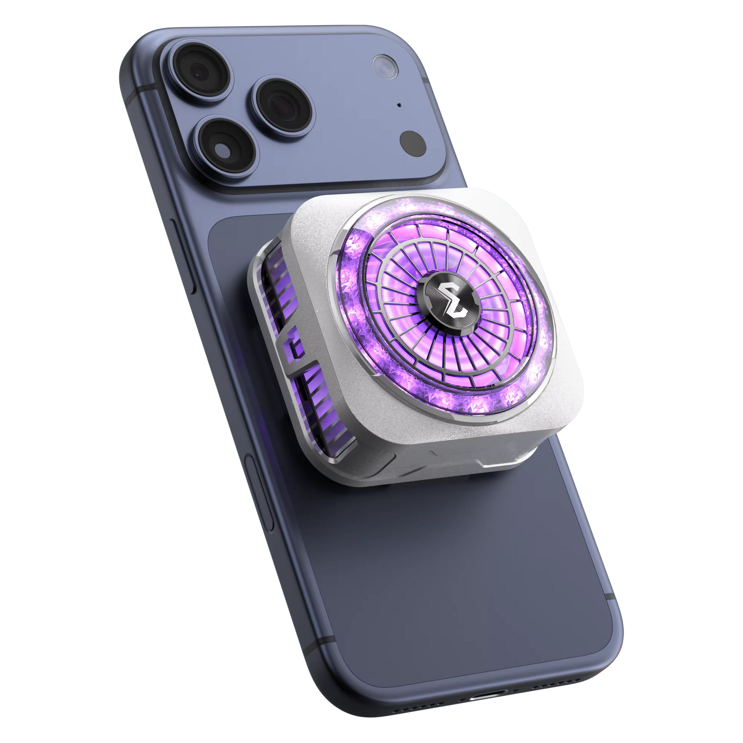 Magnetic Semiconductor Mobile Phone Cooler CX21 Lumnyx with RGB LED | Ultra-Quiet Gaming Cooling Fan for iPhone & Android