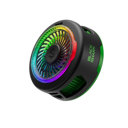 Black Shark FunCooler 6 Magnetic Phone Cooler for Gaming, Portable Cooling Fan with RGB Light, Shark Arsenal App-Controlled Radiator for iPhone Magnetic Series/iPad