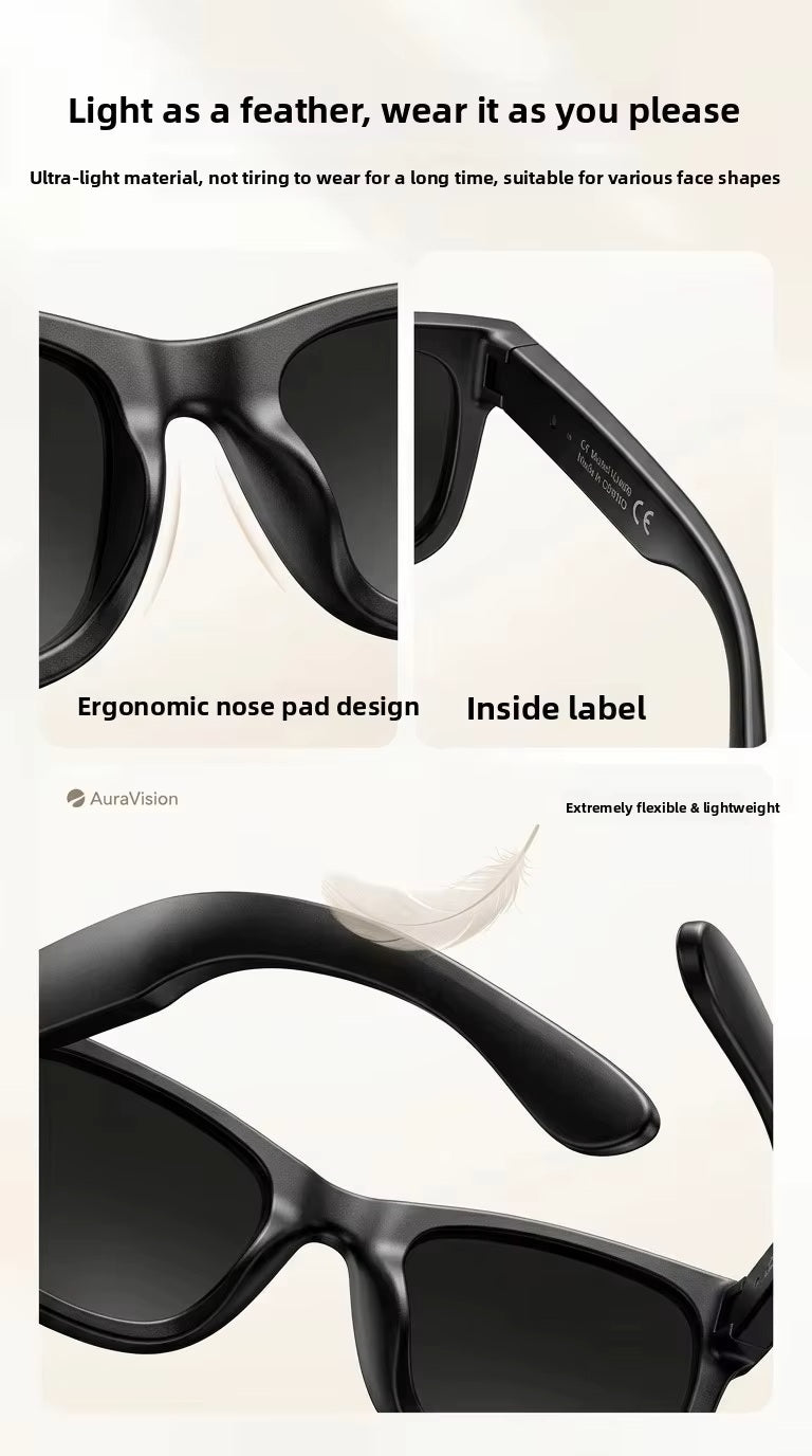 Cubonic AIview Smart AI Camera Glasses with 1080P Camera, Audio & Video Call Translation,2000mah Magnetic Charging Case,