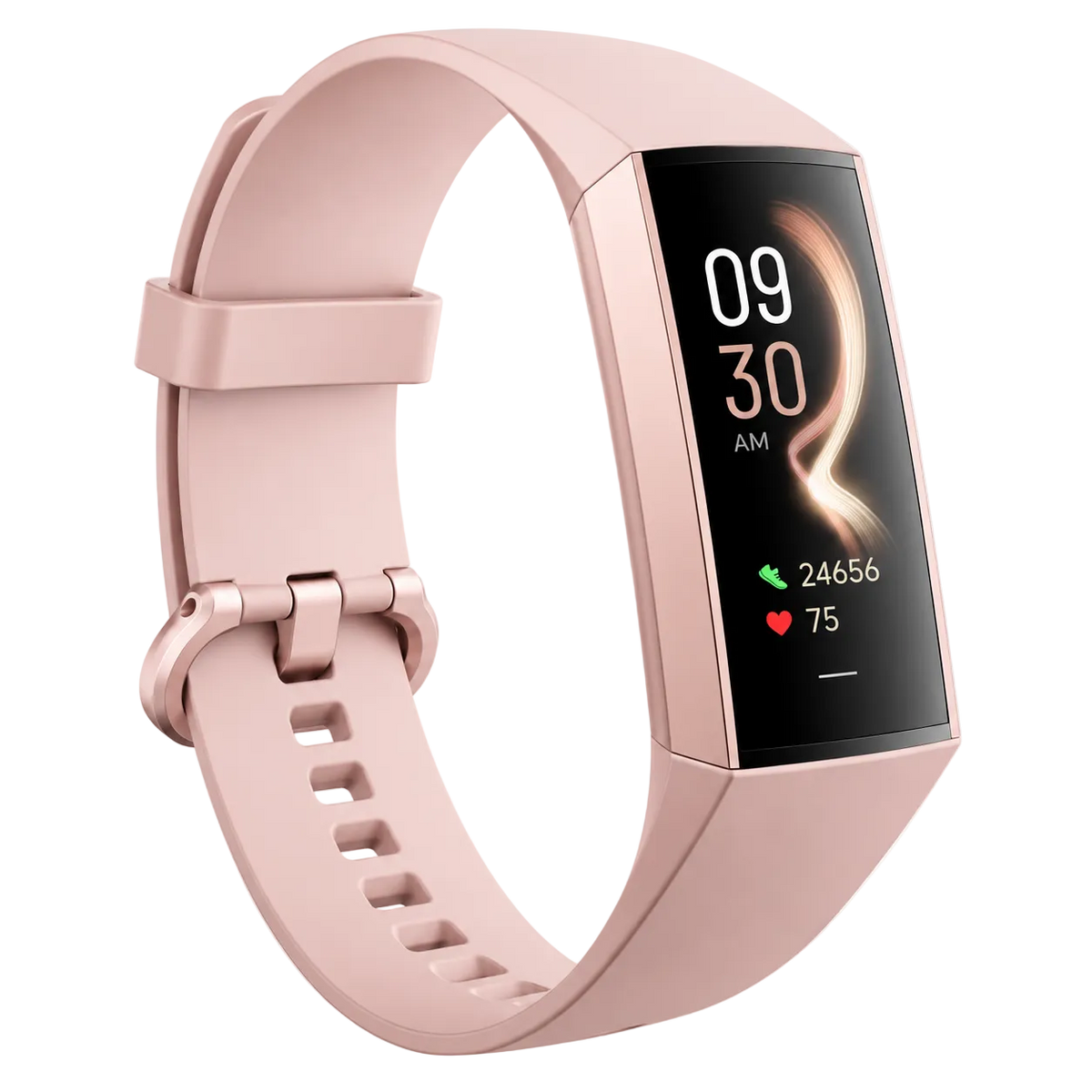 Cubonic C80 Fitness Tracker with Raise to Wake Display, Heart Rate Monitor, Blood Pressure, App Control Notifier, Pedometer, Sleep Monitor, Activity Tracker, 1.1" AMOLED Screen, Fitness Watch