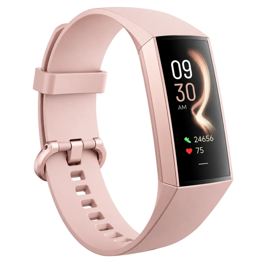 Cubonic C80 Fitness Tracker with Raise to Wake Display, Heart Rate Monitor, Blood Pressure, App Control Notifier, Pedometer, Sleep Monitor, Activity Tracker, 1.1" AMOLED Screen, Fitness Watch