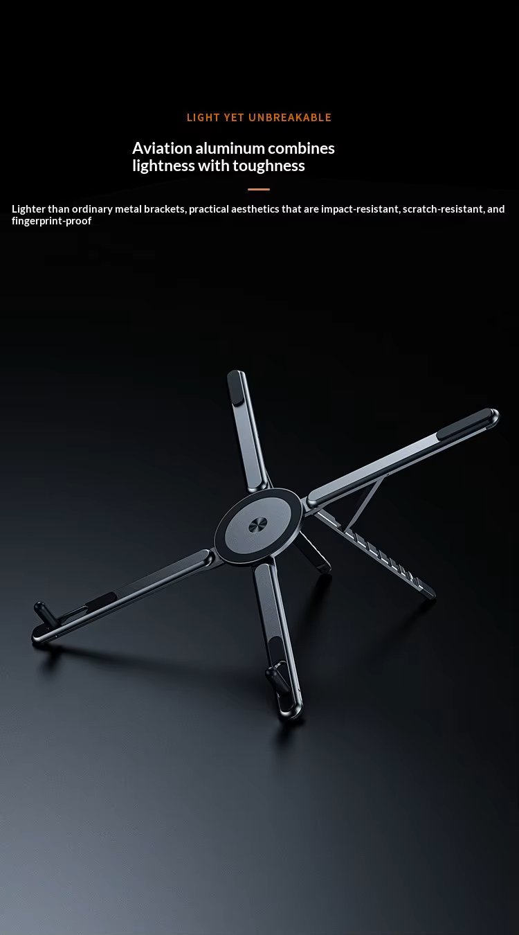 Cubonic Orbit Flex Adjustable Foldable Stand for Mobile Phones & Tablets, Portable Desk Stand