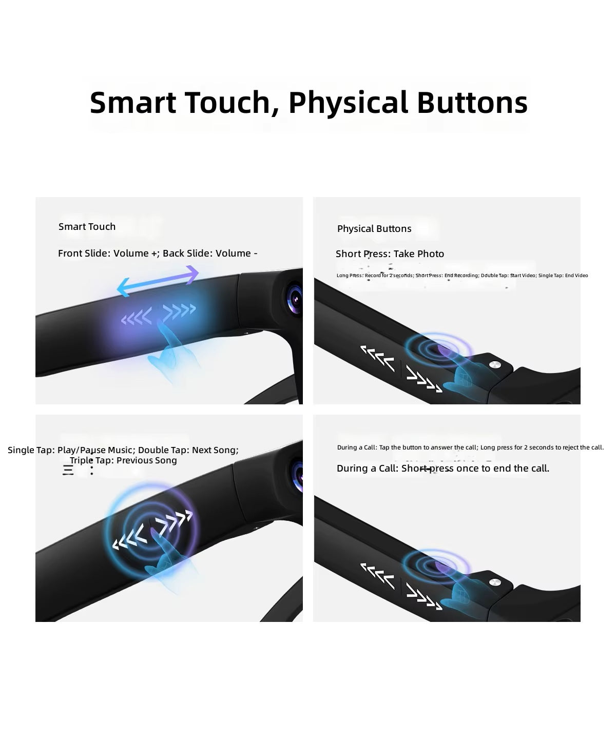 Cubonic AIview Smart AI Camera Glasses with 1080P Camera, Audio & Video Call Translation,2000mah Magnetic Charging Case,