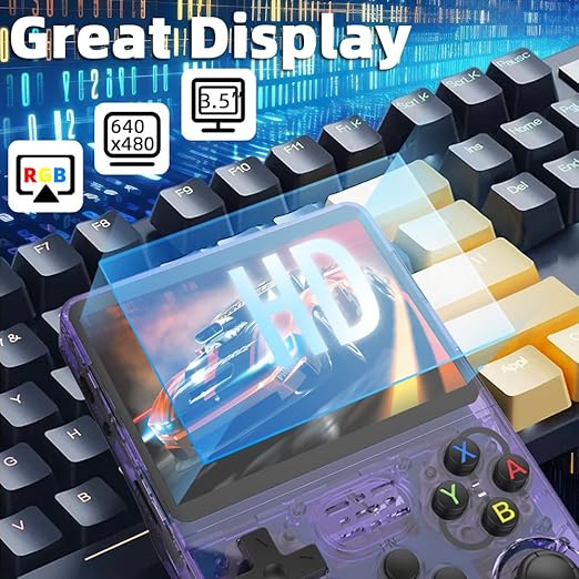 Xplore R36S Handheld Gaming Console with|Dual Analog Stick Control,3.5" HD Display & Expandable Storage Through TF/SD card