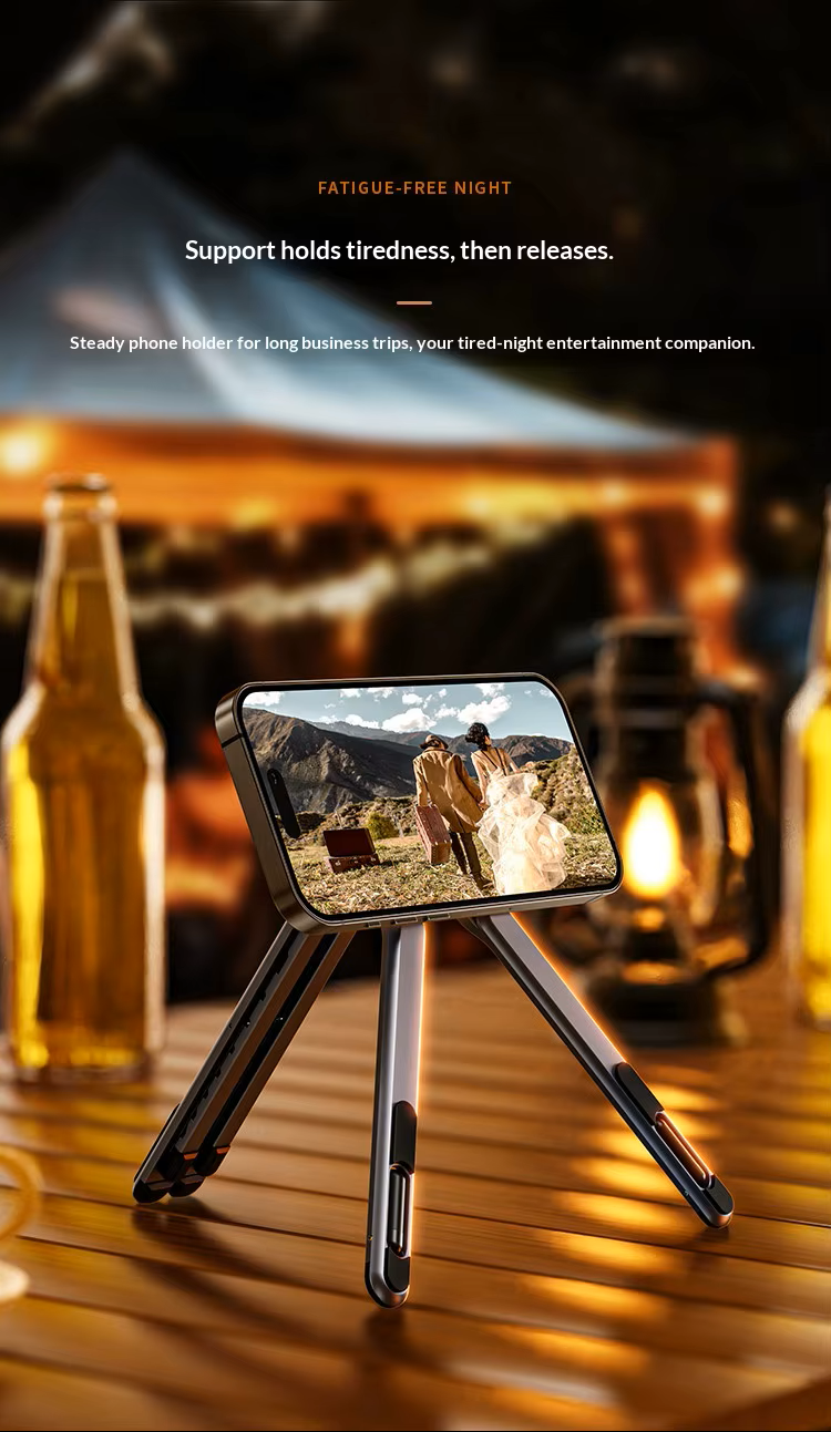 Cubonic Orbit Flex Adjustable Foldable Stand for Mobile Phones & Tablets, Portable Desk Stand