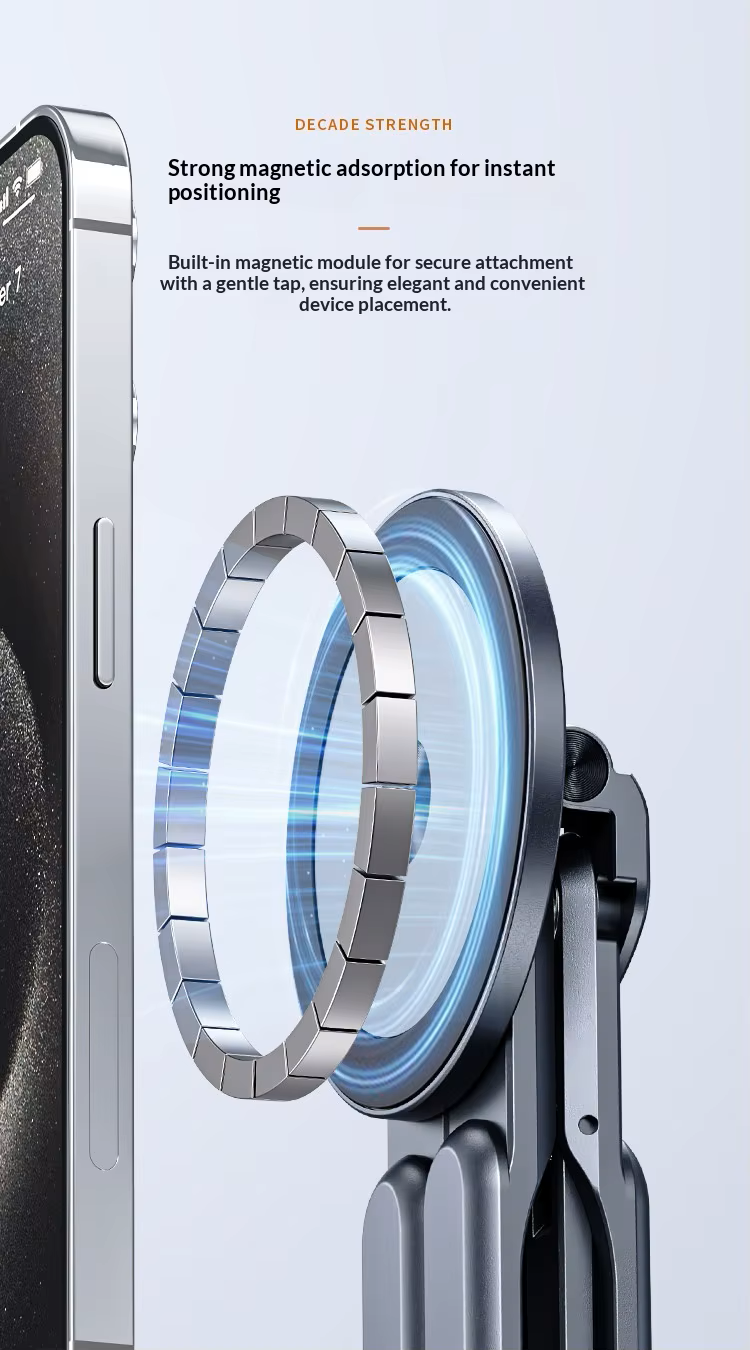 Cubonic Orbit Flex Adjustable Foldable Stand for Mobile Phones & Tablets, Portable Desk Stand