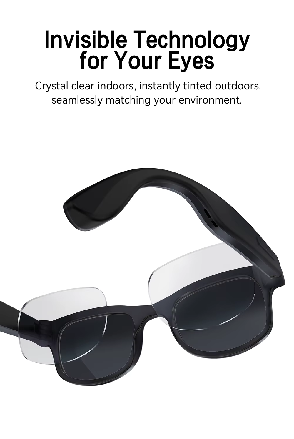 Cubonic AIMBriG2 Smart Audio Glasses with 800W Camera, Wi-Fi4, Bluetooth 5.3, 32GB Storage, Real-Time Translation, UV400 Protection, IPX4 Water Resistant