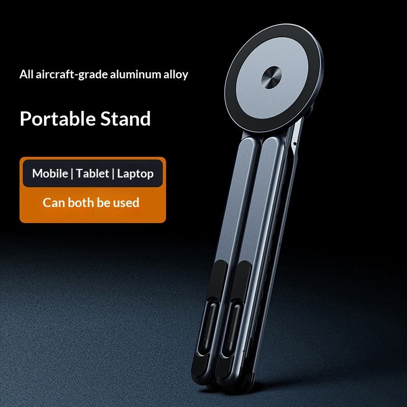 Cubonic Orbit Flex Adjustable Foldable Stand for Mobile Phones & Tablets, Portable Desk Stand