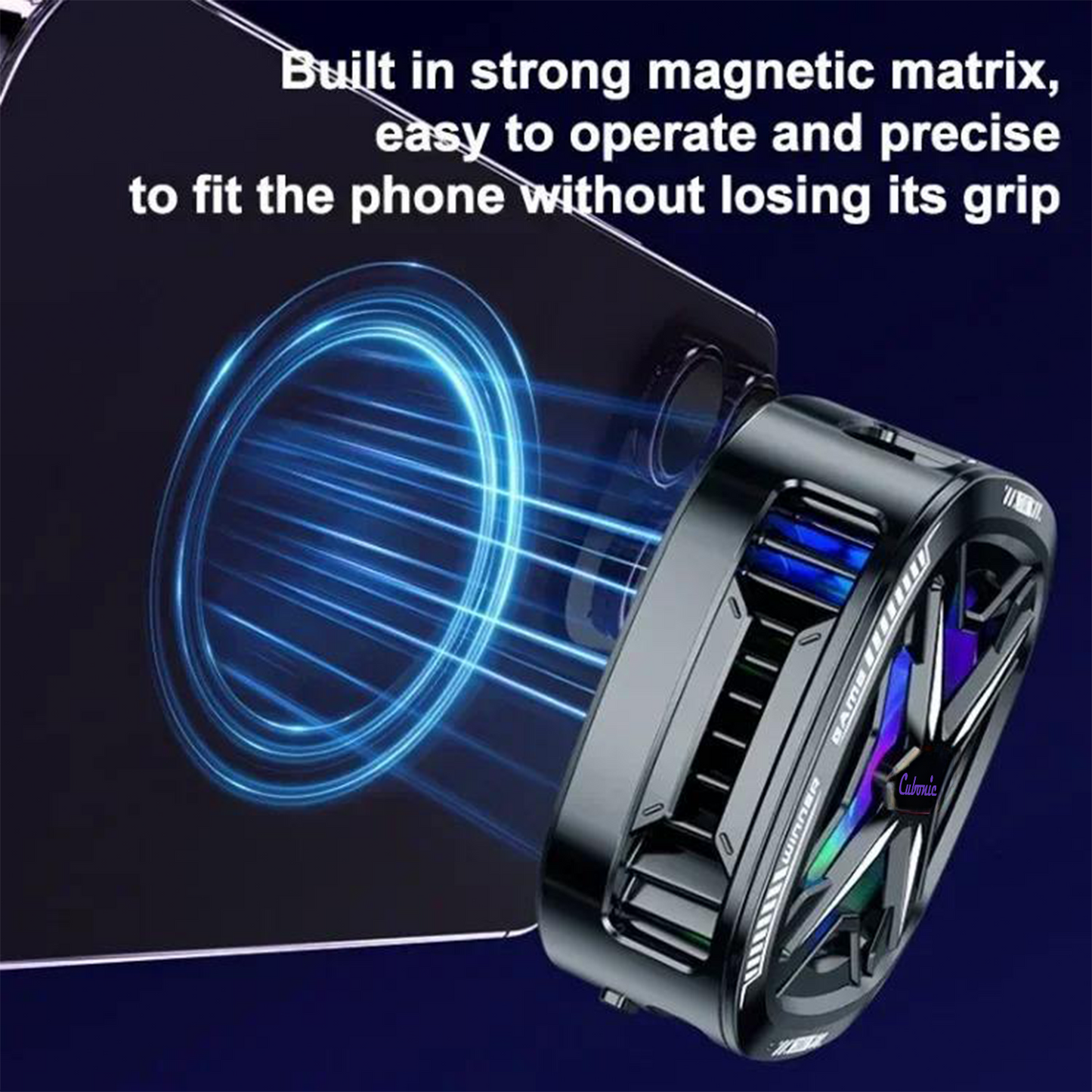 Cubonic FS05 Magnetic 15W Instant Freeze Phone Cooler with Removable Grill for easy cleaning