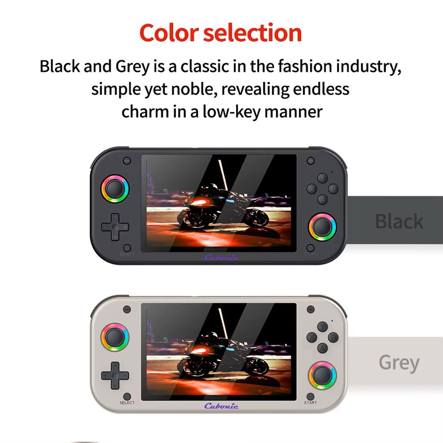 Cubonic VividGo M26 Retro Handheld Game Console – 5.1” IPS Display | RGB Joystick | 30+ Emulator Support | 3000mAh Battery | Portable Gaming Console