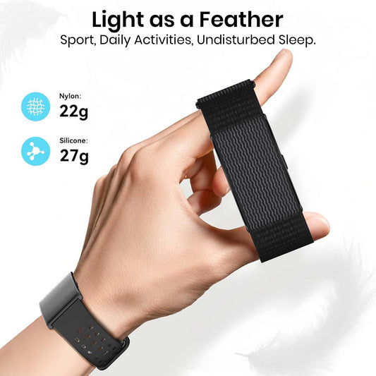 Cubonic Vytal-Track What Matters Latest Screenless Fitness Tracker Band, Activity & Sleep Tracking Wearable with App Sync, Waterproof Fitness Band Upto 47-Day Battery Life No Subscription