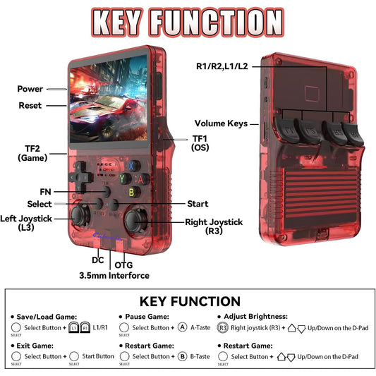 Xplore R36S Handheld Gaming Console with|Dual Analog Stick Control,3.5" HD Display & Expandable Storage Through TF/SD card