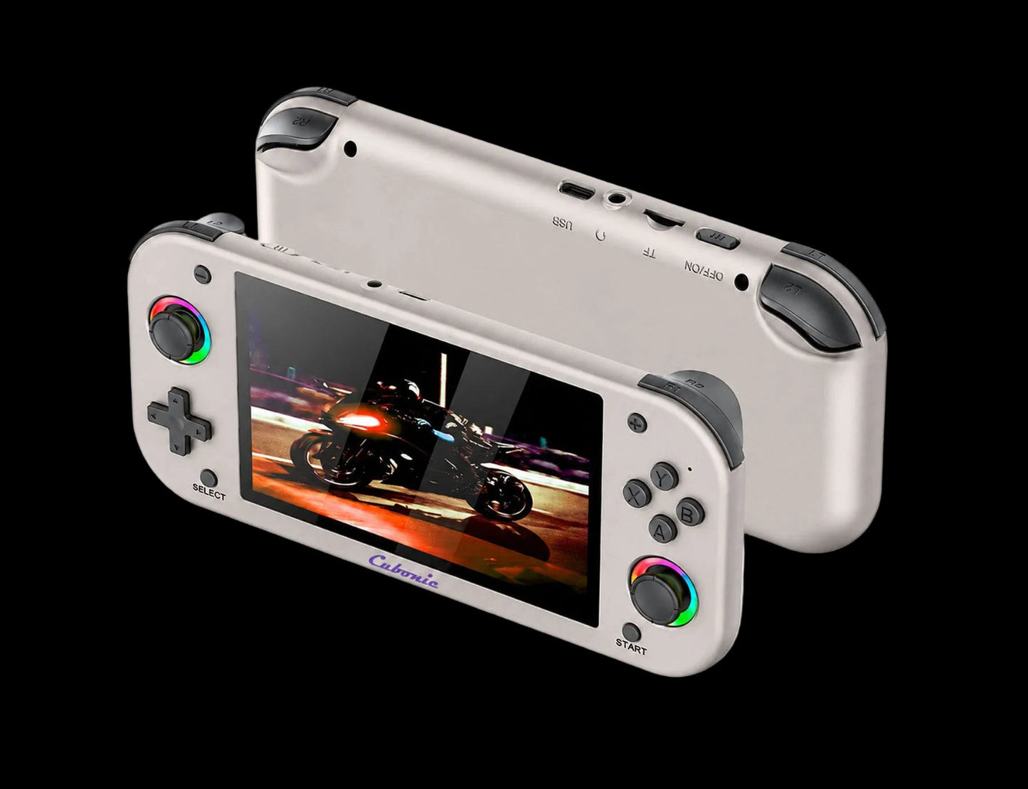 Cubonic VividGo M26 Retro Handheld Game Console – 5.1” IPS Display | RGB Joystick | 30+ Emulator Support | 3000mAh Battery | Portable Gaming Console