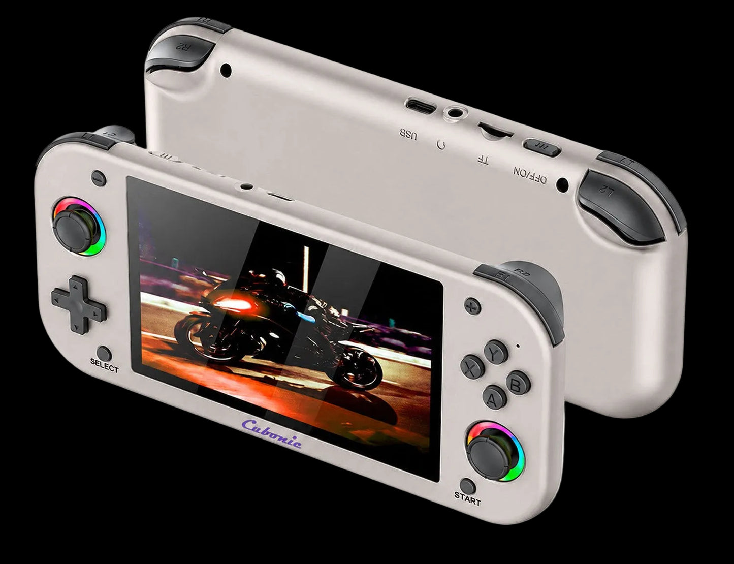 Cubonic VividGo M26 Retro Handheld Game Console – 5.1” IPS Display | RGB Joystick | 30+ Emulator Support | 3000mAh Battery | Portable Gaming Console