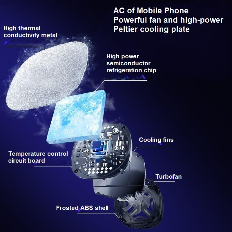 Cubonic FS05 Magnetic 15W Instant Freeze Phone Cooler with Removable Grill for easy cleaning