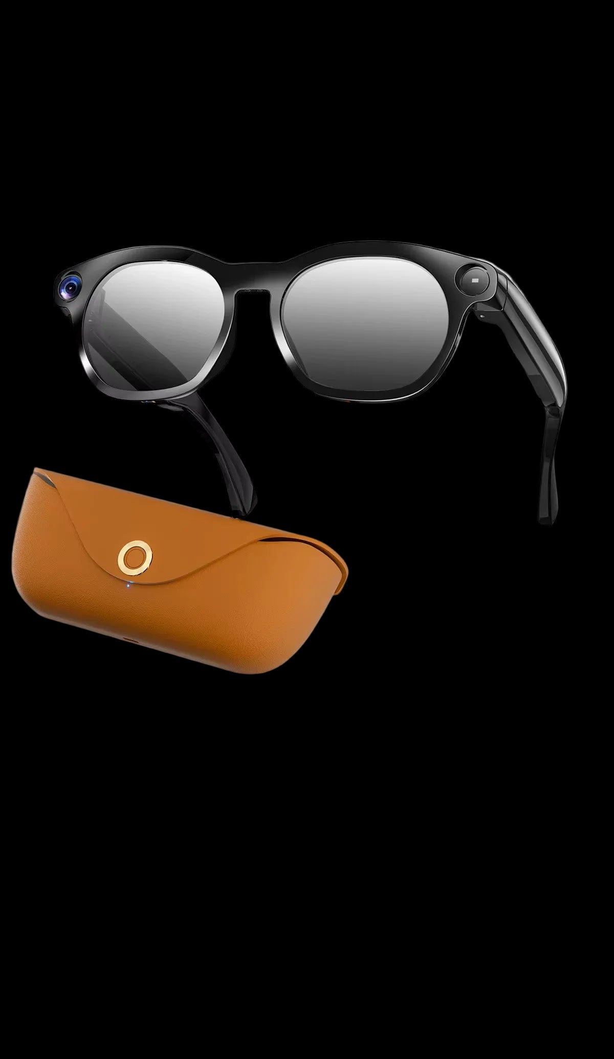 Cubonic AIview Smart AI Camera Glasses with 1080P Camera, Audio & Video Call Translation,2000mah Magnetic Charging Case,