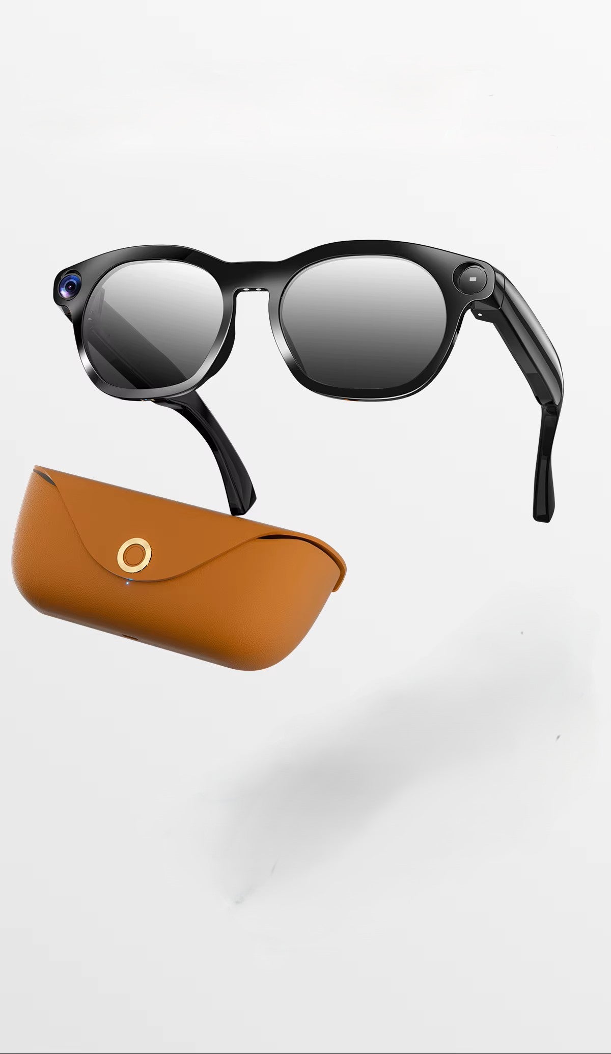 Cubonic AIview Smart AI Camera Glasses with 1080P Camera, Audio & Video Call Translation,2000mah Magnetic Charging Case,