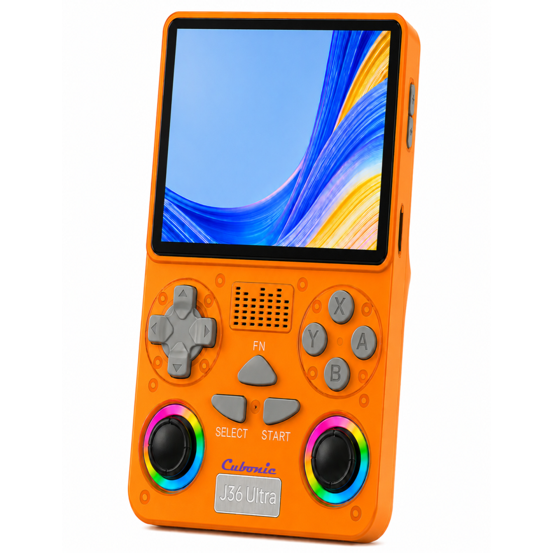 Cubonic Xplore J36 Ultra Handheld Gaming Console YouTube Support 3.5"Display,Dual RGB Joystick 3000mAh Battery, WiFi & Bluetooth,Online Multiplayer