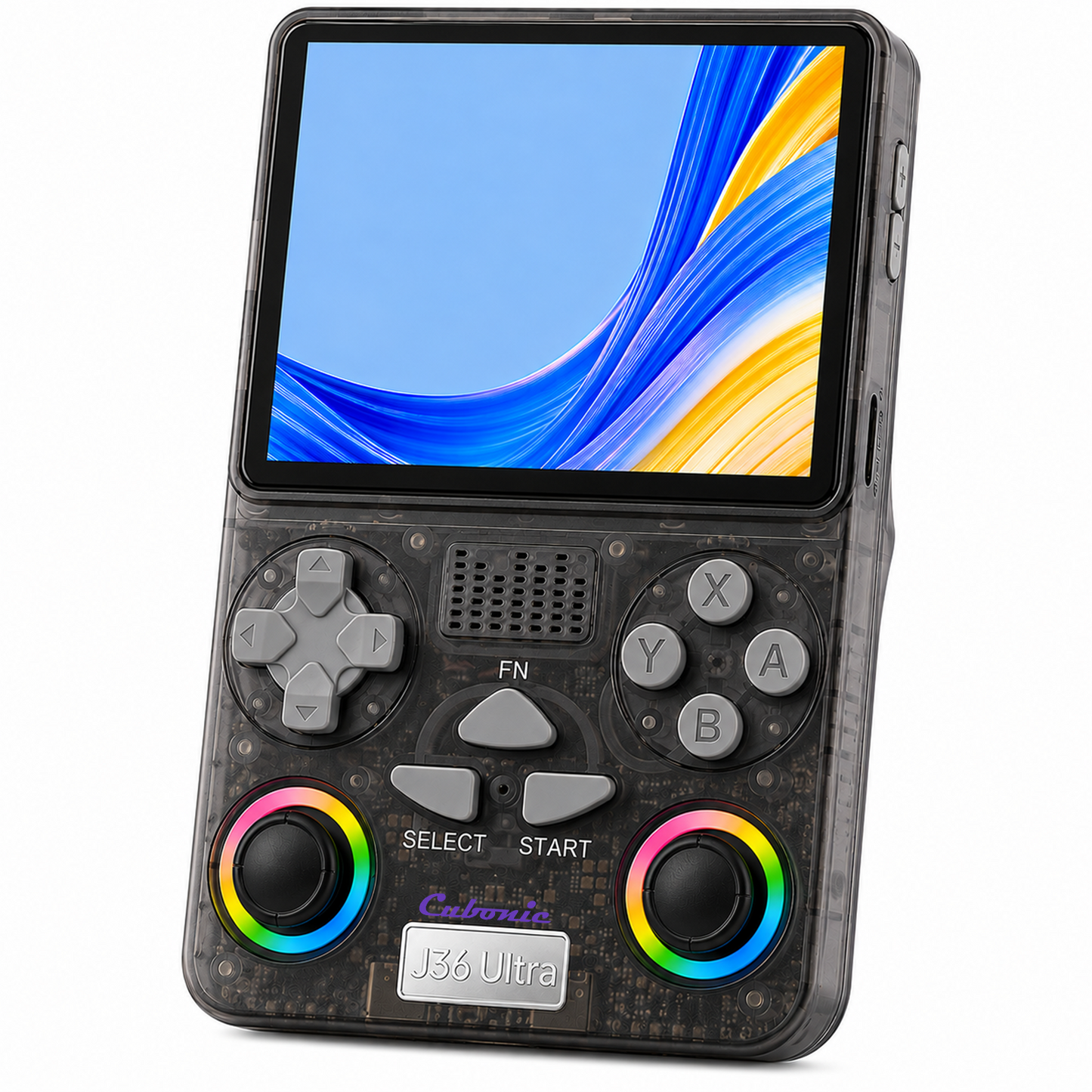 Cubonic Xplore J36 Ultra Handheld Gaming Console YouTube Support 3.5"Display,Dual RGB Joystick 3000mAh Battery, WiFi & Bluetooth,Online Multiplayer