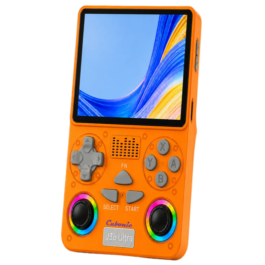Cubonic Xplore J36 Ultra Handheld Gaming Console YouTube Support 3.5"Display,Dual RGB Joystick 3000mAh Battery, WiFi & Bluetooth,Online Multiplayer