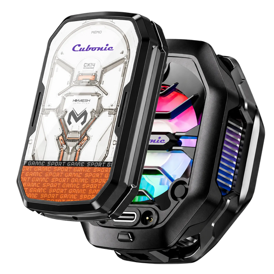 Cubonic CX14 Cyclone Elite 10W| Mobile Phone Cooler|2000 mah Detachable Battery RGB Led|USB Type|Low Noise |Comptaible with MagSafe