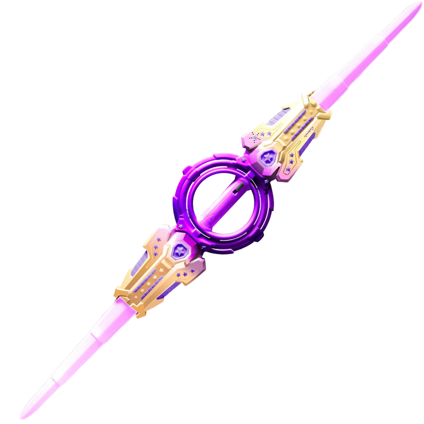 Cubonic Blazion Light Up Sword,Flashing Dueling Sabers with FX Sound,Fire Spin Sword Double-Edged,7 Light Color War Warriors Cosplay Toy