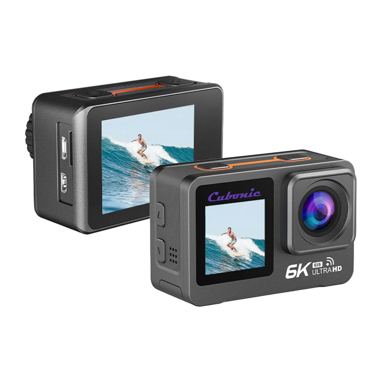Cubonic 6K Ultra HD 50MP Touch Screen Dual Display Enabled EIS Stabilization