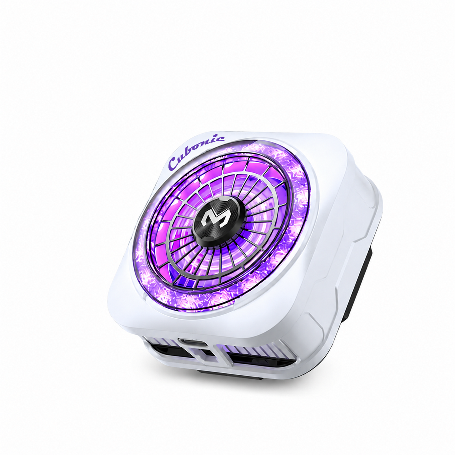 Cubonic CX21 Lumnyx 18W Mobile Cooler for Gaming|Diamond RGB Lighting |Magnetic & Clip-On Design | Ultra Quiet Fan