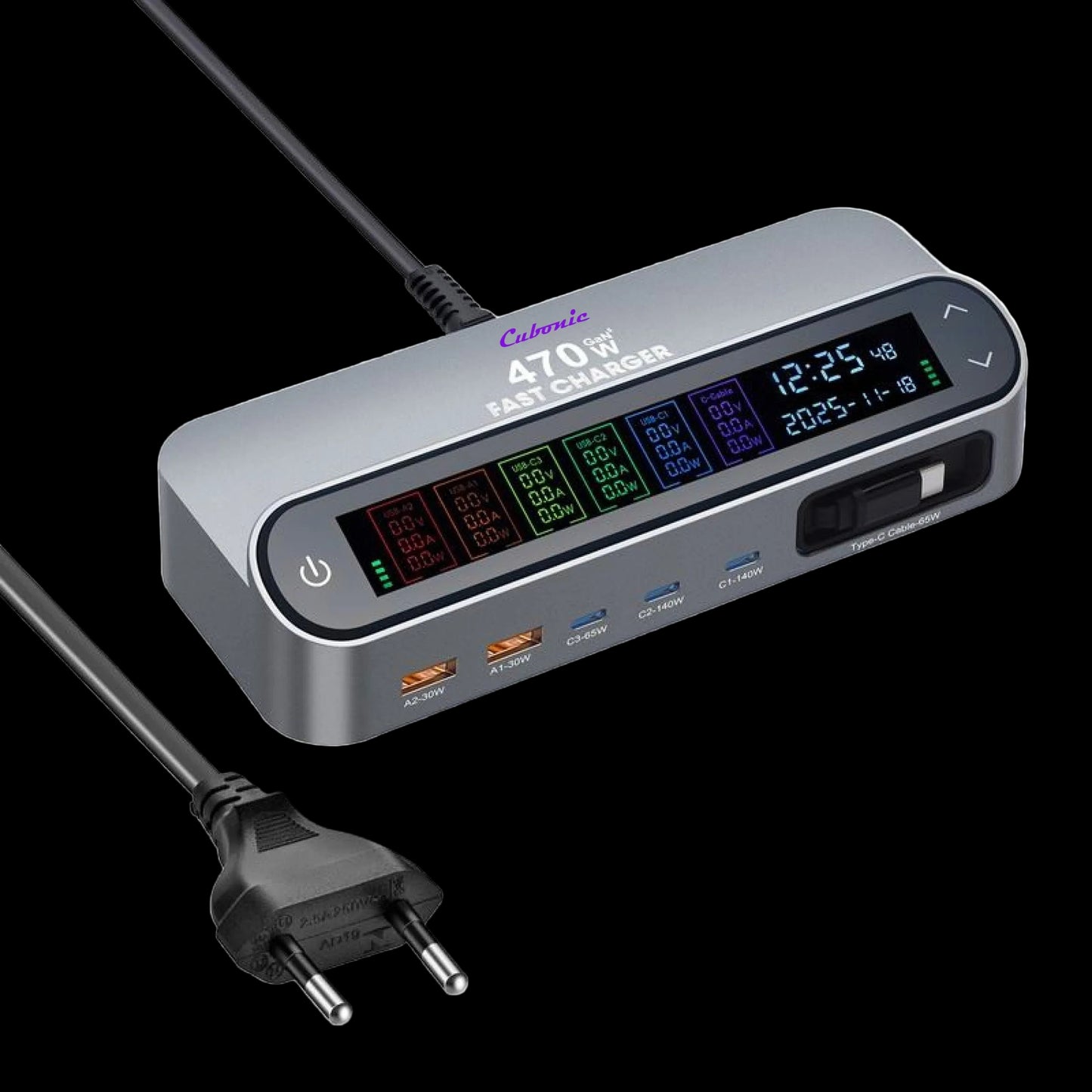 CUBONIC 470W GaN Fast Charging Station –  Multi Device Charging Hub