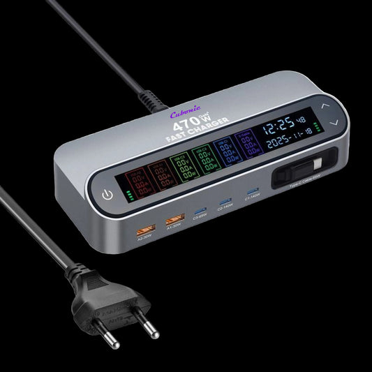 CUBONIC 470W GaN Fast Charging Station –  Multi Device Charging Hub
