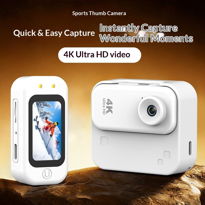 Cubonic 4K SnapCam 1.47 Inch Display Ultra HD Portable Loop Record, H63P Image Sensor, Magnetic Charging Case, 1/4 Universal Tripod Mount Sports and Action Camera