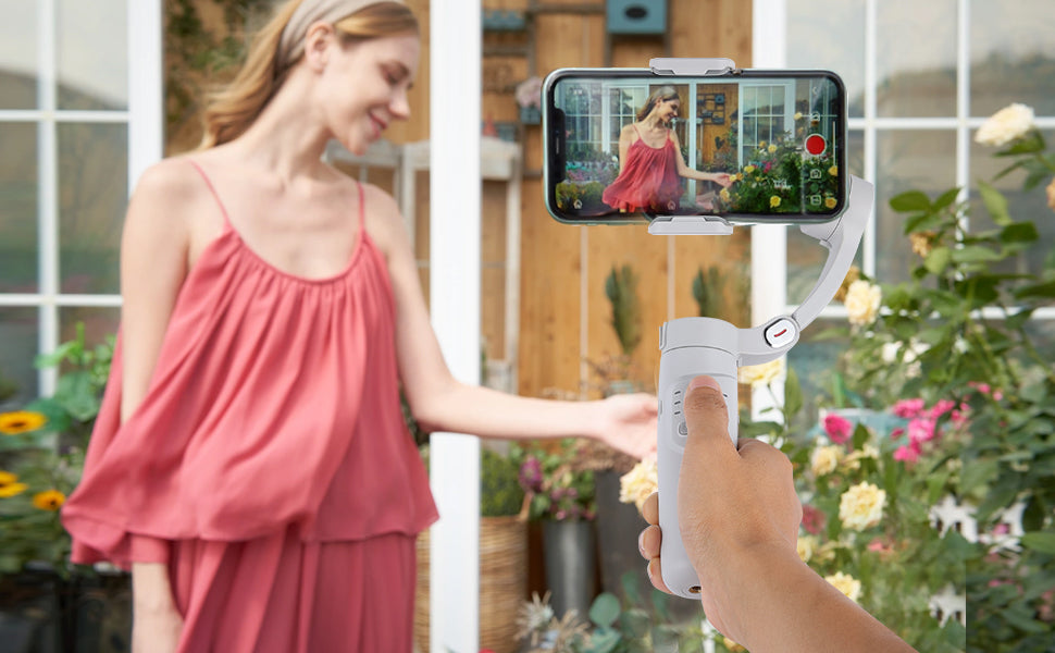 Cubonic M1 3-Axis Merak One Smartphone Gimbal Stabilizer, Foldable Handheld Phone Stabilizer for Vlogging, Travel, YouTube & Video Recording