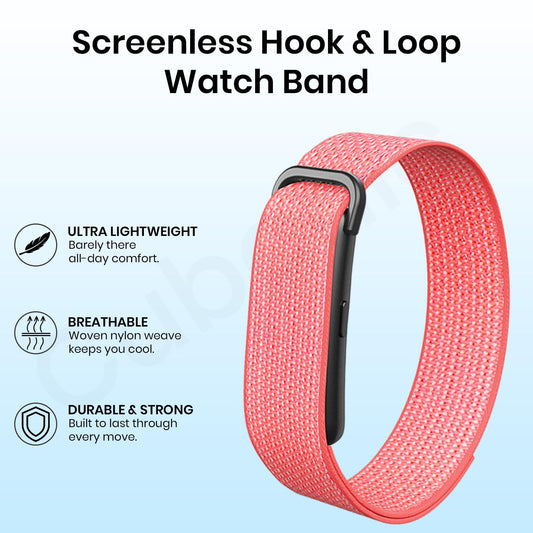 Cubonic Vytal Drift Smart Fitness Band-Screenless Smart Fitness Band | 176+ Sports Modes, 1ATM Waterproof, 10-15 Day Battery Backup,Couple Sharing Features, Sleep & Monitoring Activity,App Controlled Android & iOS