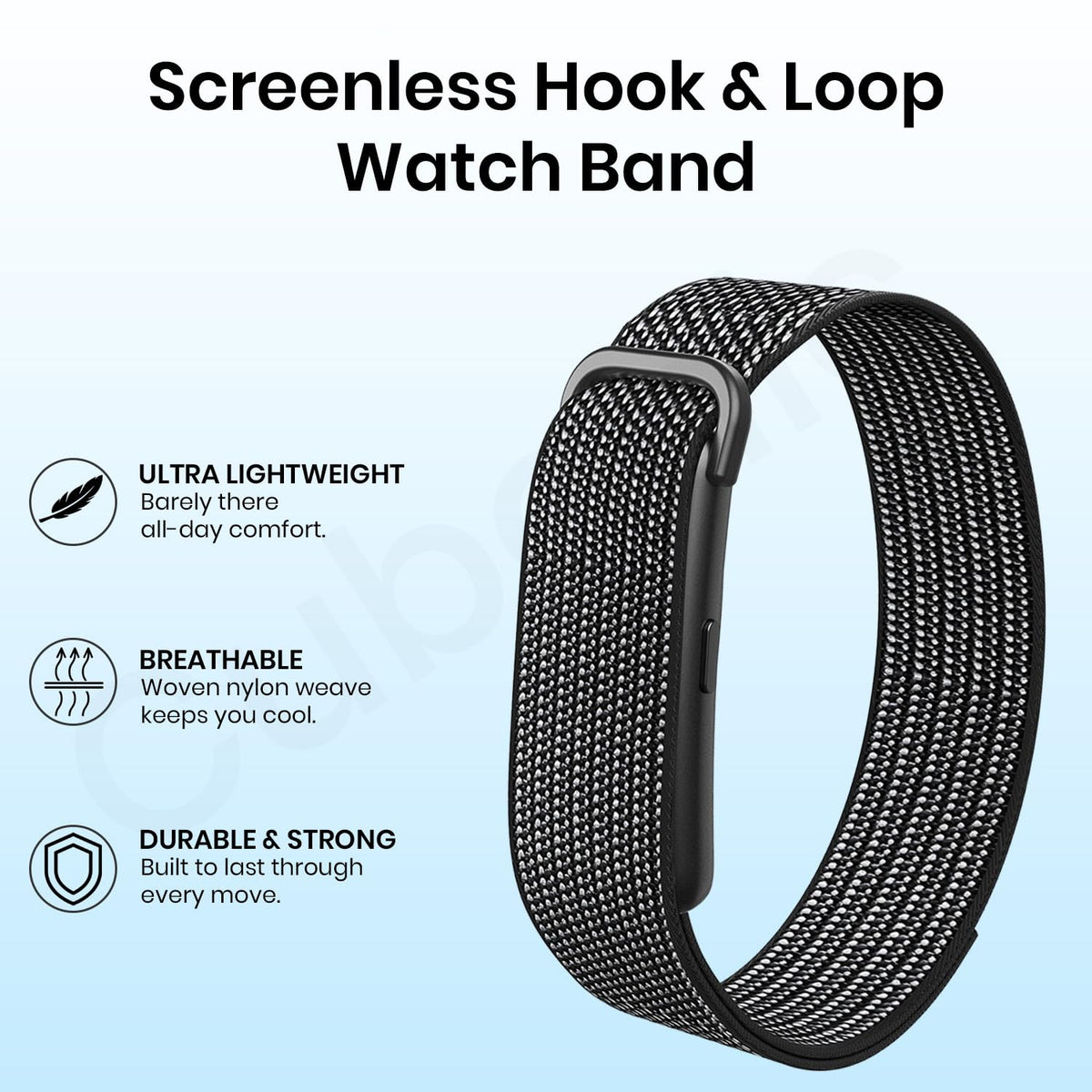 Cubonic Vytal Drift Smart Fitness Band-Screenless Smart Fitness Band | 176+ Sports Modes, 1ATM Waterproof, 10-15 Day Battery Backup,Couple Sharing Features, Sleep & Monitoring Activity,App Controlled Android & iOS