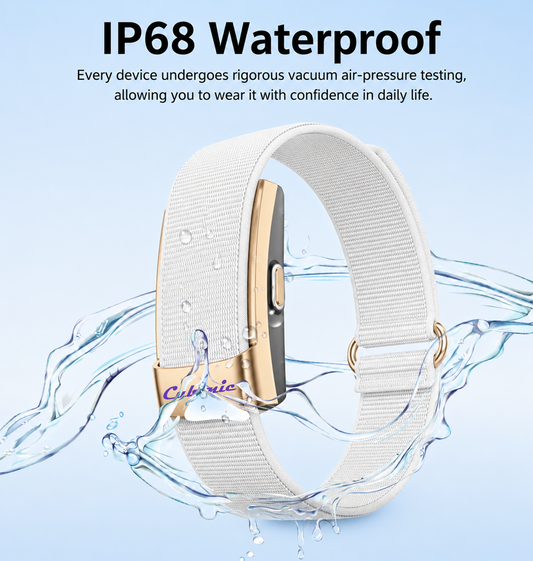 Cubonic Vytal Glory- Screenless Smart Fitness Band | 178+ Sports Modes, IP68 Waterproof, 25-Day Battery Backup, Sleep & Monitoring Activity,App Controlled Android & iOS