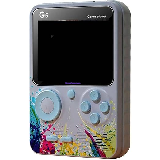 Handheld G5 RetroGame | 3'LCD Screen | 500+ Build-In Games | Long Battery Backup with MicroSD card