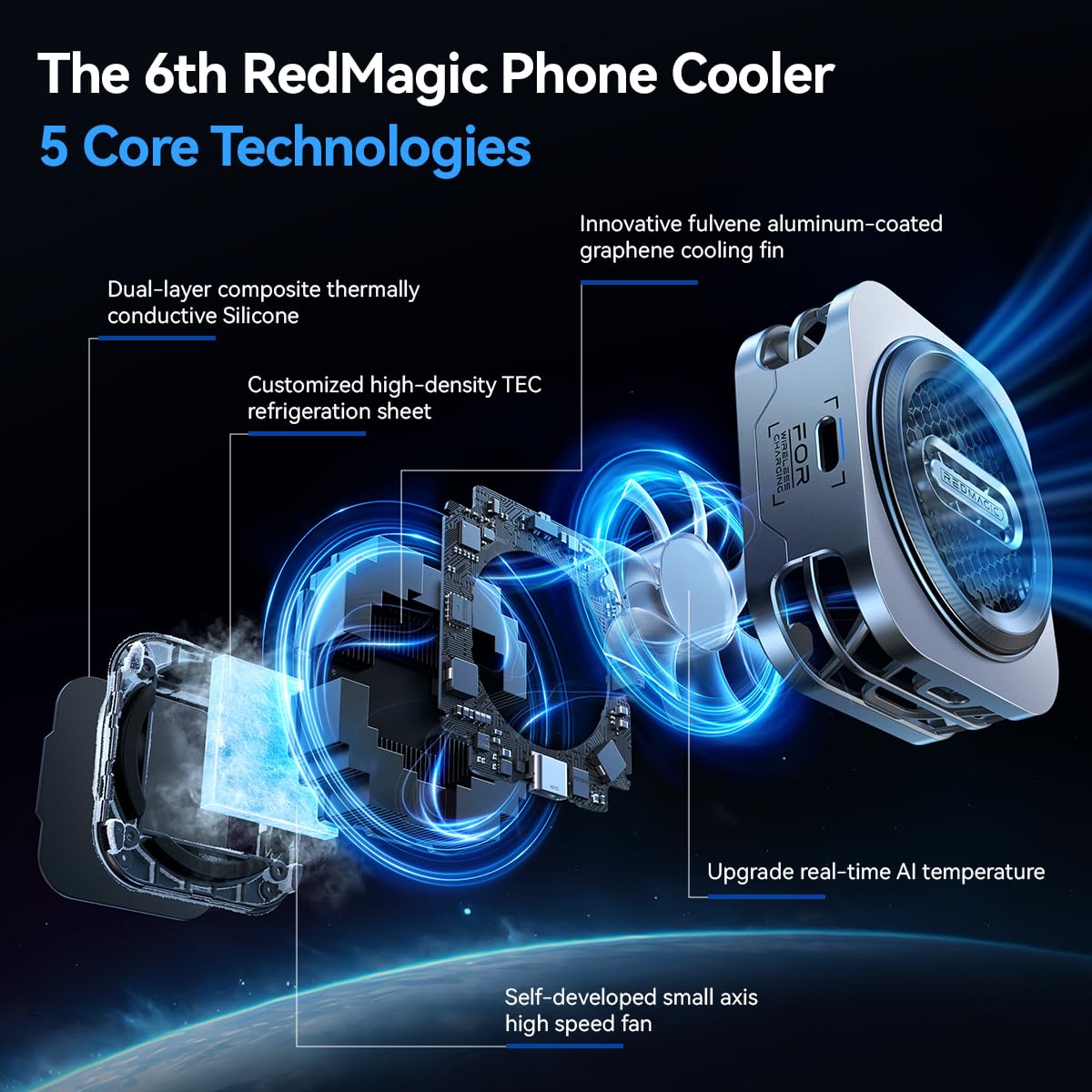Nubia Red Magic 06 Pro 30W Goper App Controlled Cooler