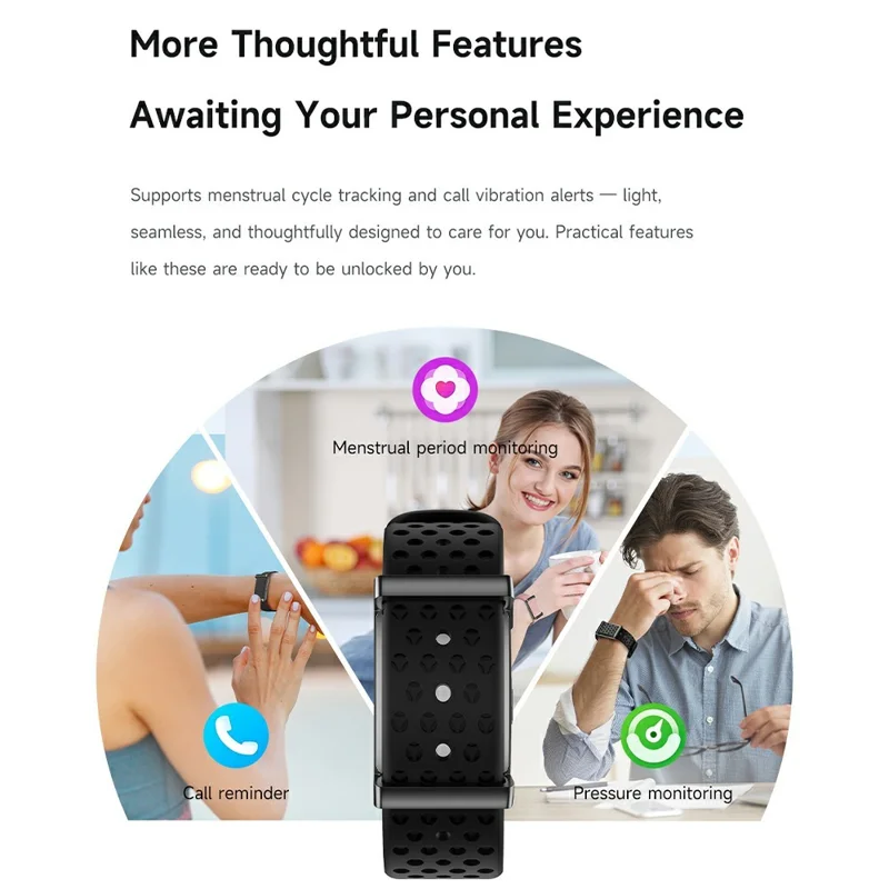 Cubonic Vytal Companion- Screenless Smart Fitness Band | 11+Sports Modes,1ATM Water Resistance, 25-30Day Stand by Time,5-7 days battery life duration,33mAH battery,Sleep & Monitoring Activity,App Controlled Android & iOS