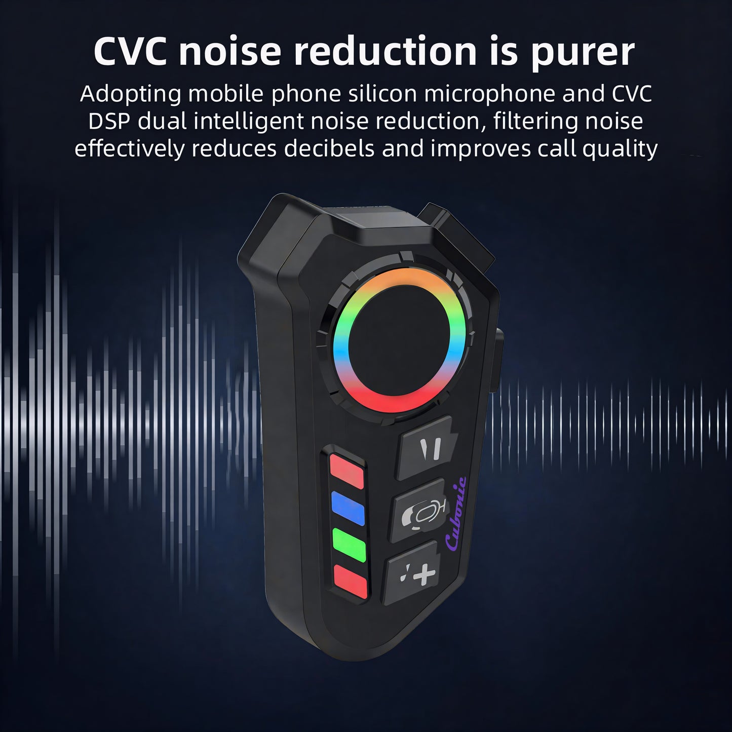 Cubonic RideVibe K06 Bluetooth On-ear Helmet Headset