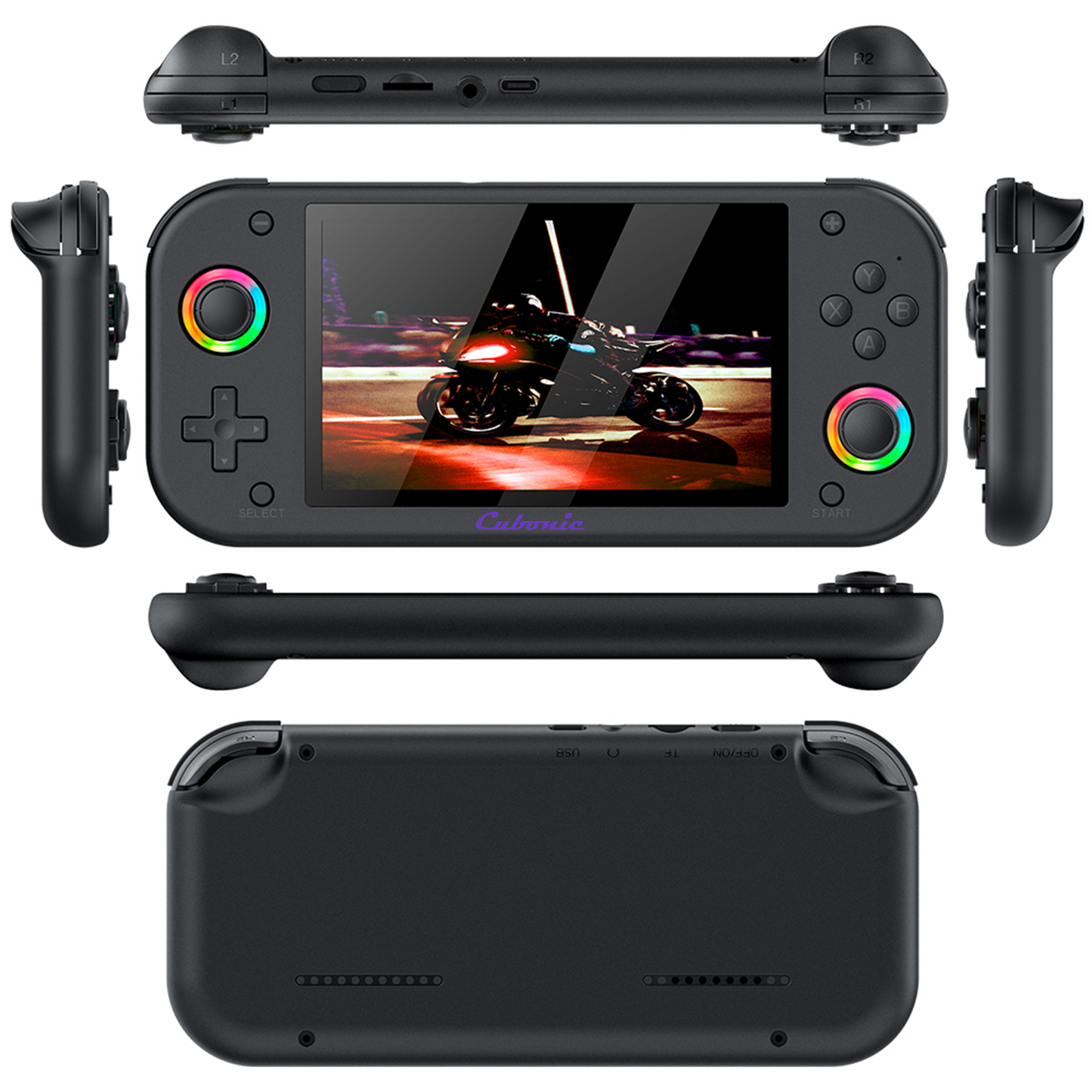 Cubonic VividGo M26 Retro Handheld Game Console – 5.1” IPS Display | RGB Joystick | 30+ Emulator Support | 3000mAh Battery | Portable Gaming Console