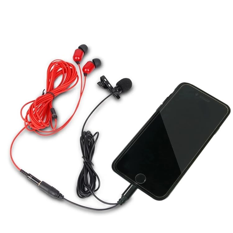 Cubonic  Lightning Male + Aux Female Clip-on Microphone