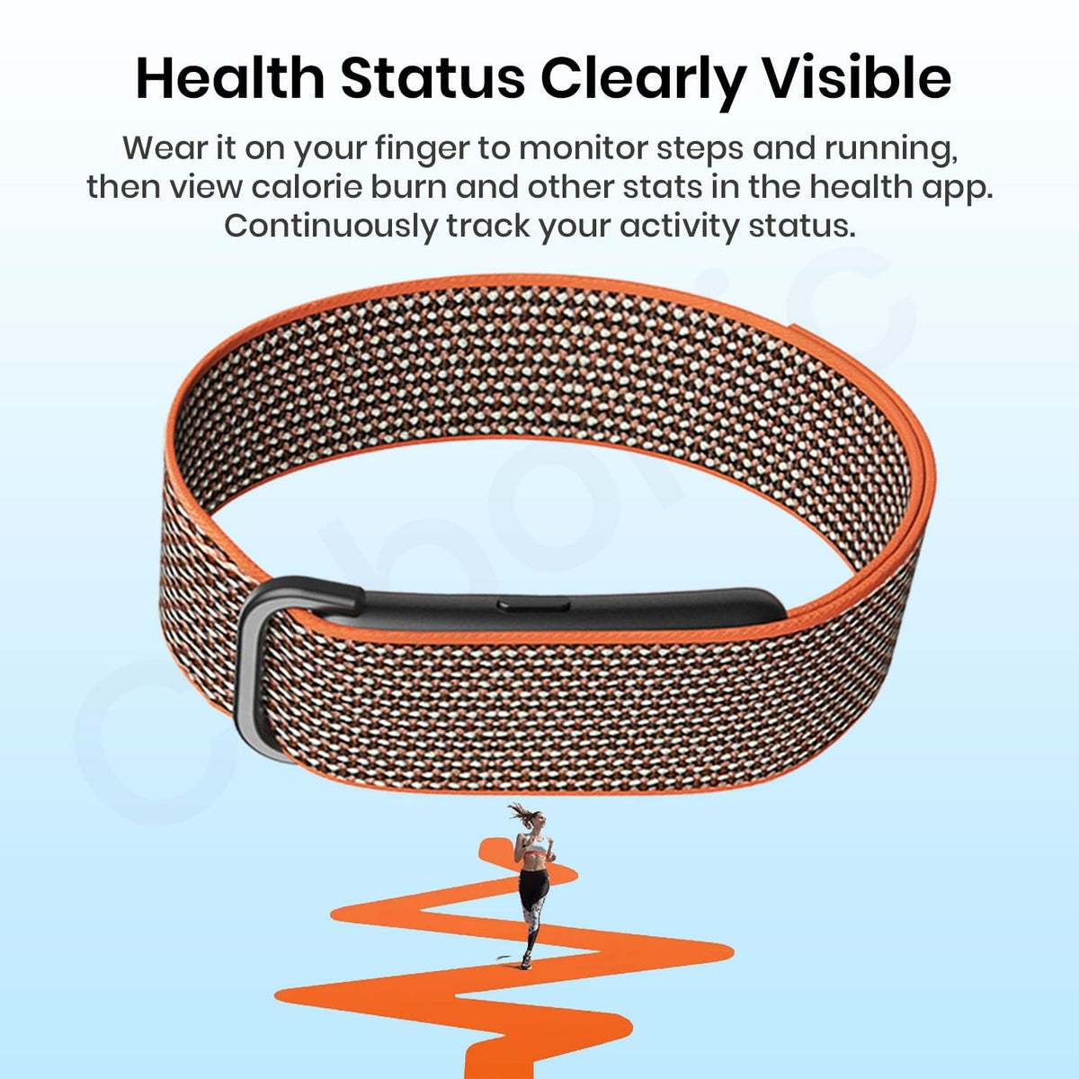 Cubonic Vytal Drift Smart Fitness Band-Screenless Smart Fitness Band | 176+ Sports Modes, 1ATM Waterproof, 10-15 Day Battery Backup,Couple Sharing Features, Sleep & Monitoring Activity,App Controlled Android & iOS