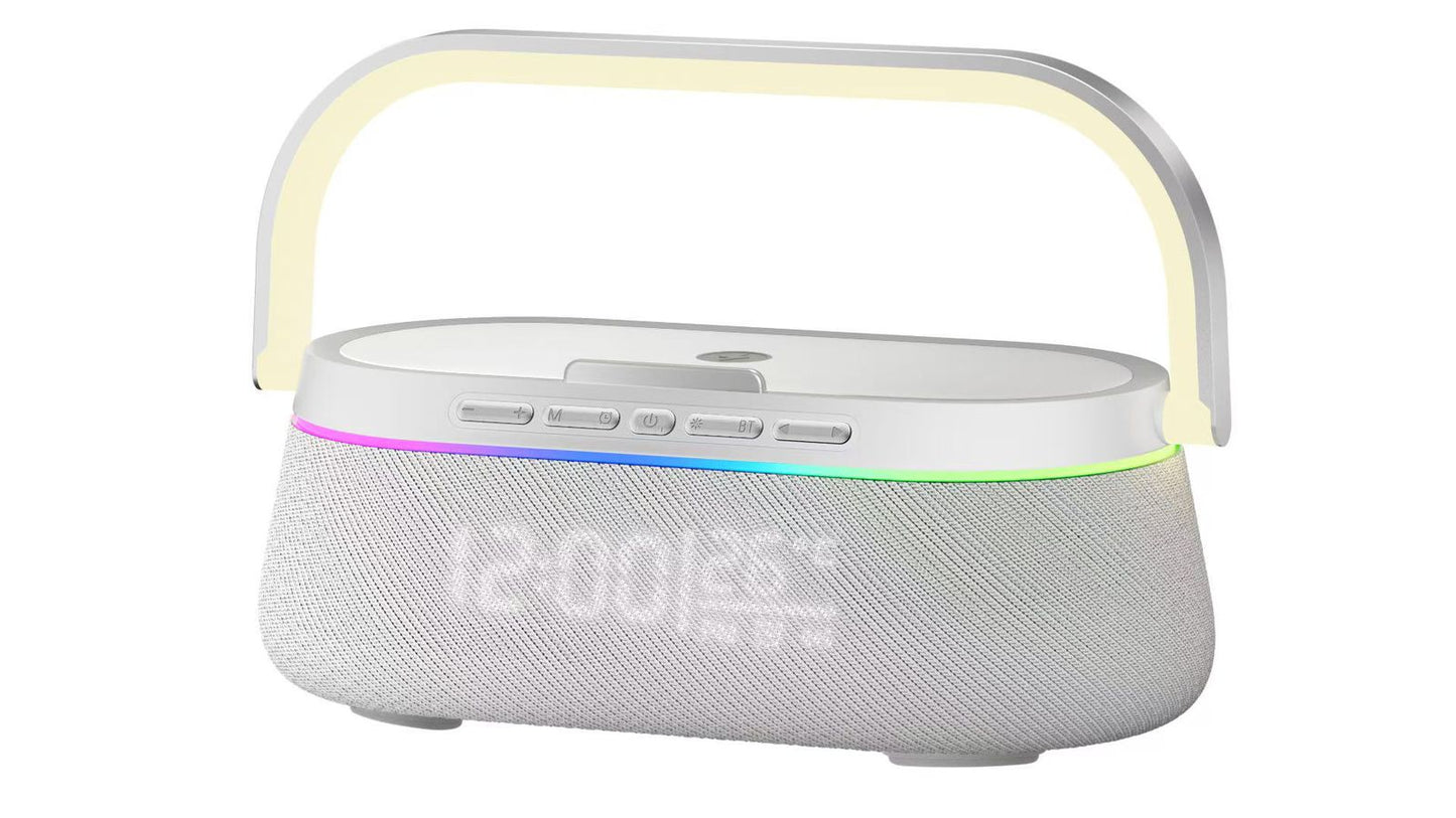 Cubonic HT548 AuraLis 2-in-1 Qi Certified Wireless Charger with 15W Fast Charging Portable Bluetooth Speaker